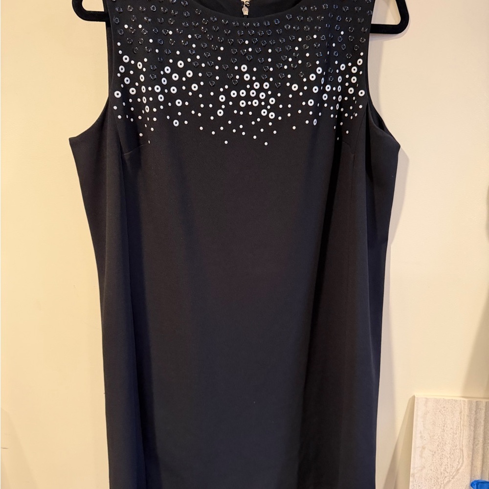 Tommy Hilfiger Black Dress with Silver Accents